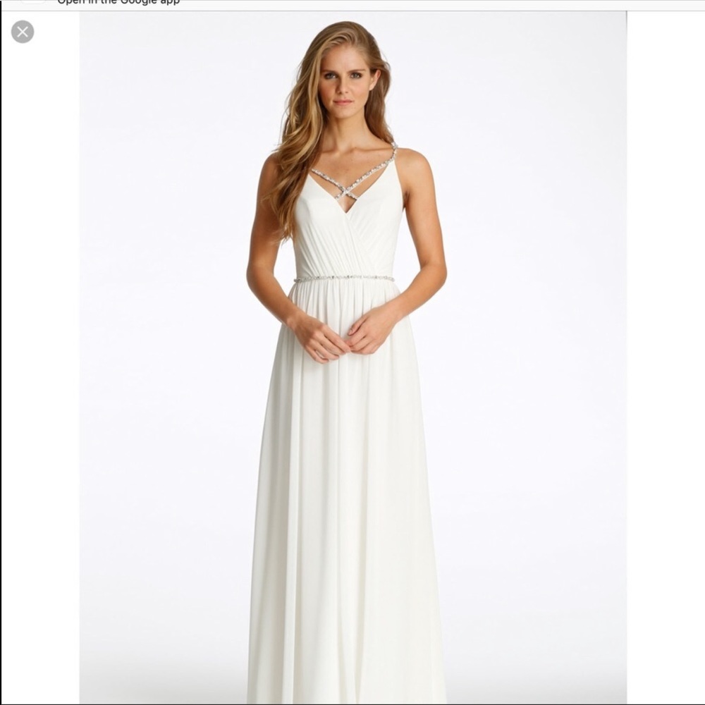 Hayley Paige Occasions Dress.  Ivory. Size 10.